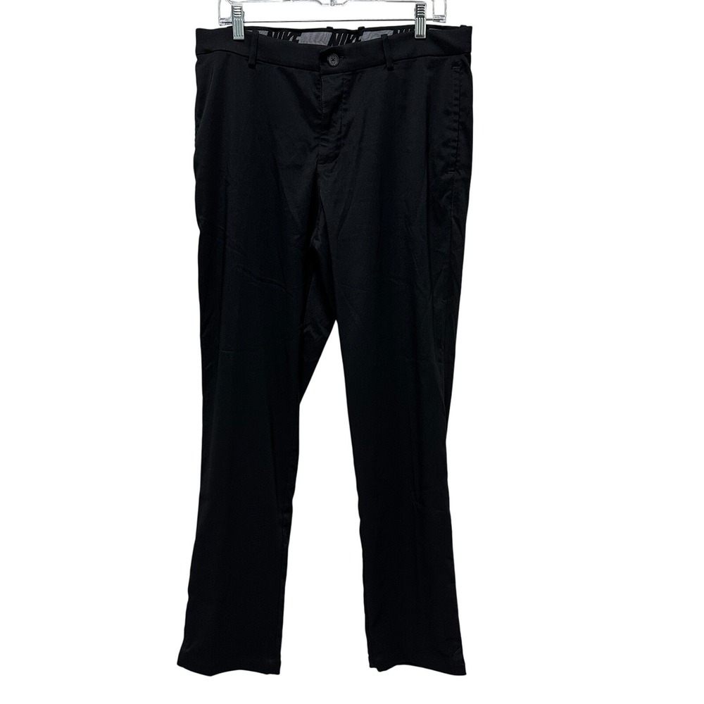 Nike Dri-Fit Pants Black Men's 34x32 Standard Fit Performance Athletic